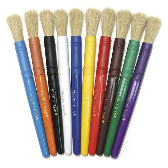 4 Packs: 6 Packs 10 ct. (240 total) Creativity Street&#xAE; Round Beginner Paint Brushes